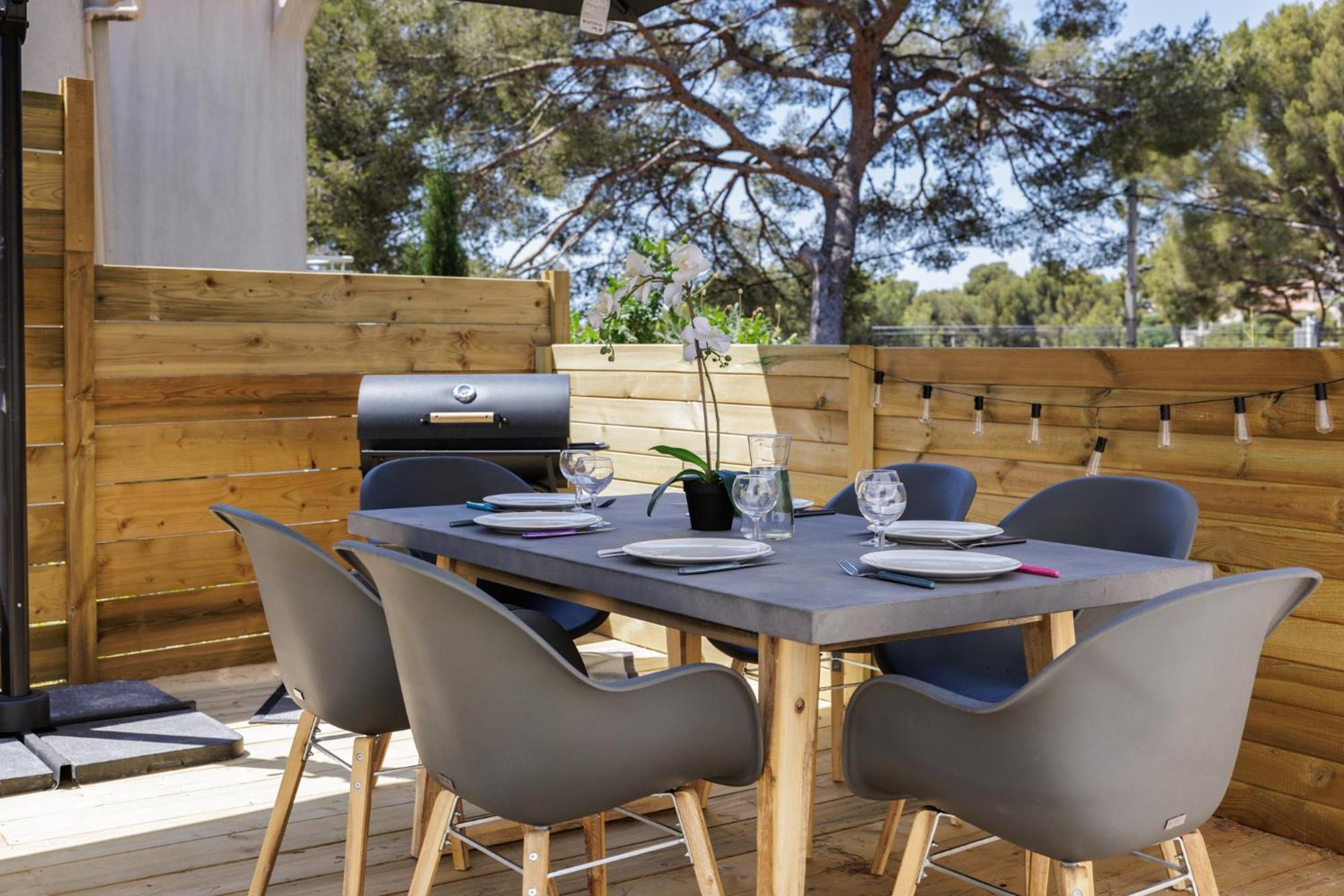 Ferienwohnung Osmoz En Vau - Jacuzzi, Clim Par Dodo A Cassis Exterior foto